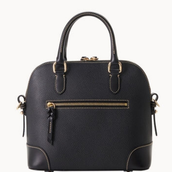 🔹️ Dooney & Bourke🔹️ black pebble leather Dome shoulder bag  ✨️🖤 - Picture 4 of 7